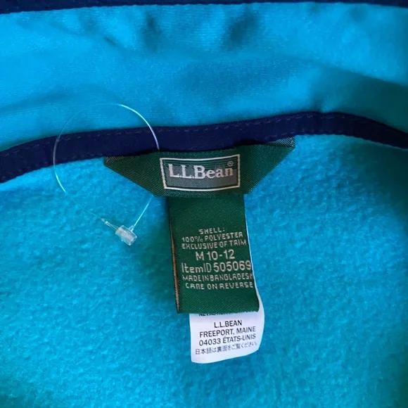 NWOT LLBean Girls Fleece Jacket - Picture 4 of 7
